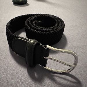Anderson’s Woven Stretch Belt Black Men Size 34 ( NEW )